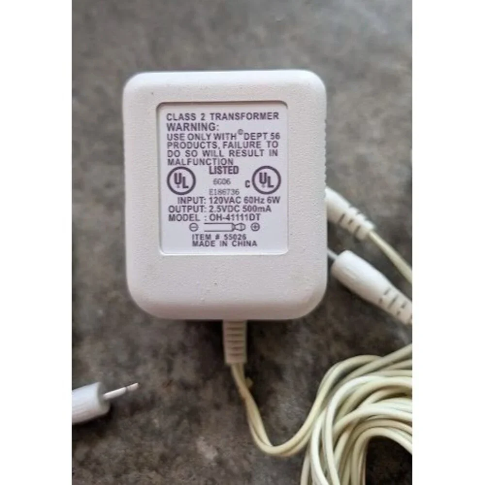 Lot of 2 Department 56 AC/DC Adapter Item # 55026